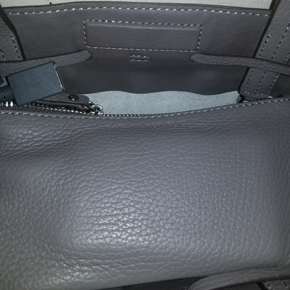 Banana Republic Snakeskin Design Leather Tote Bag - Picture 3 of 7